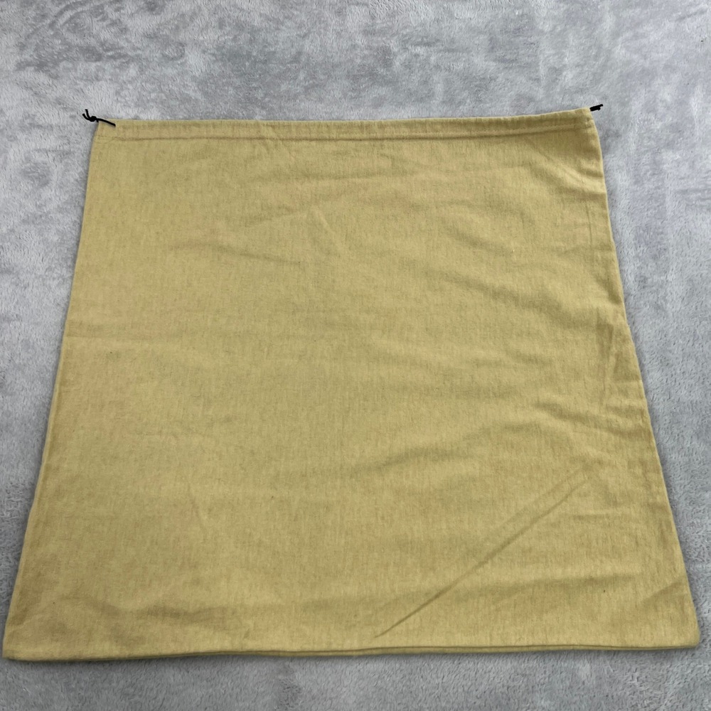 Burberry Prorsum Dust Bag Tan Flannel Large Drawstring Purse Handbag 23.5x23 - Picture 3 of 6